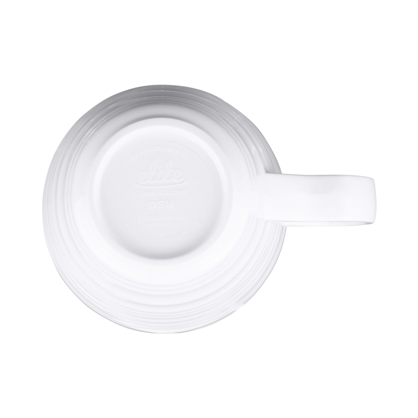 Melamine Swirl Mug - White