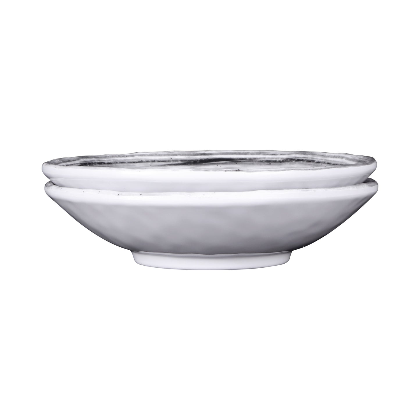 Melamine Round Bowl - Black Design