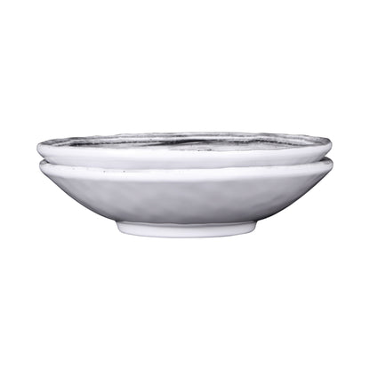 Melamine Round Bowl - Black Design