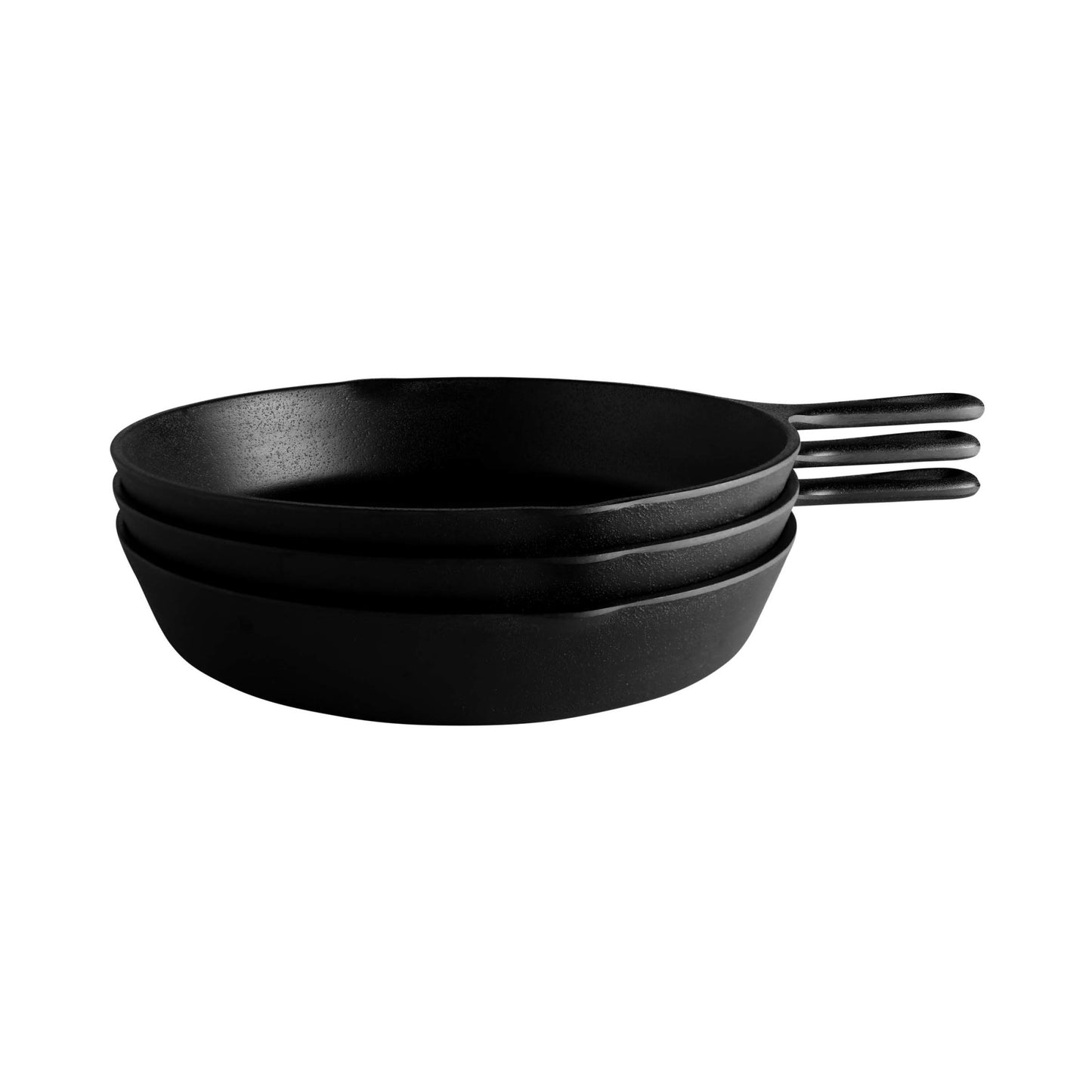 Melamine Faux Cast Iron Fry Pan - Black