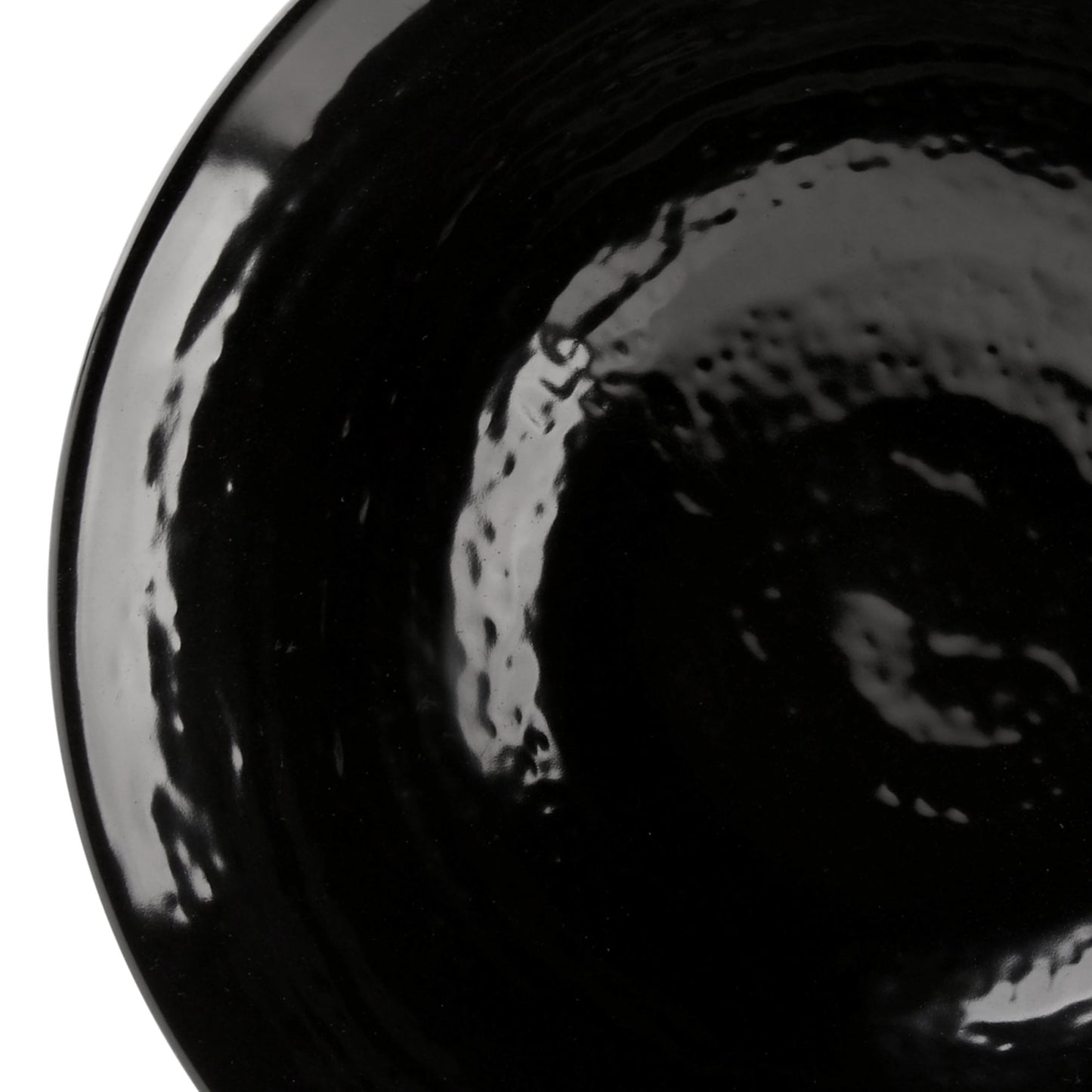 Melamine Bowl - Black Matte Finish Outside/Black Gloss Finish Inside