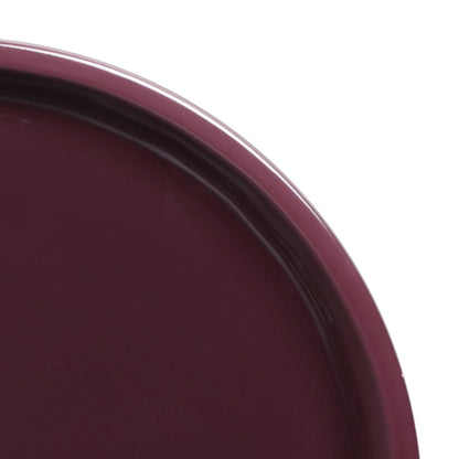 Melamine Round Coupe Plate - Purple Glaze