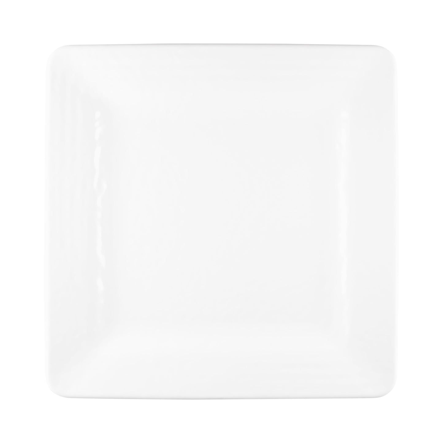 Melamine Square Pebble Plate - White