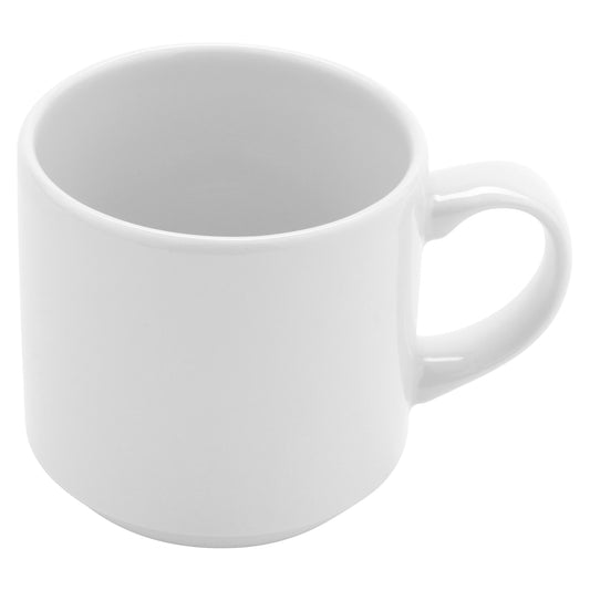 11.8 oz. Bright White Porcelain Mug, 4 1/2" Dia. w/Handle, Corona Elegance (12 Pack)