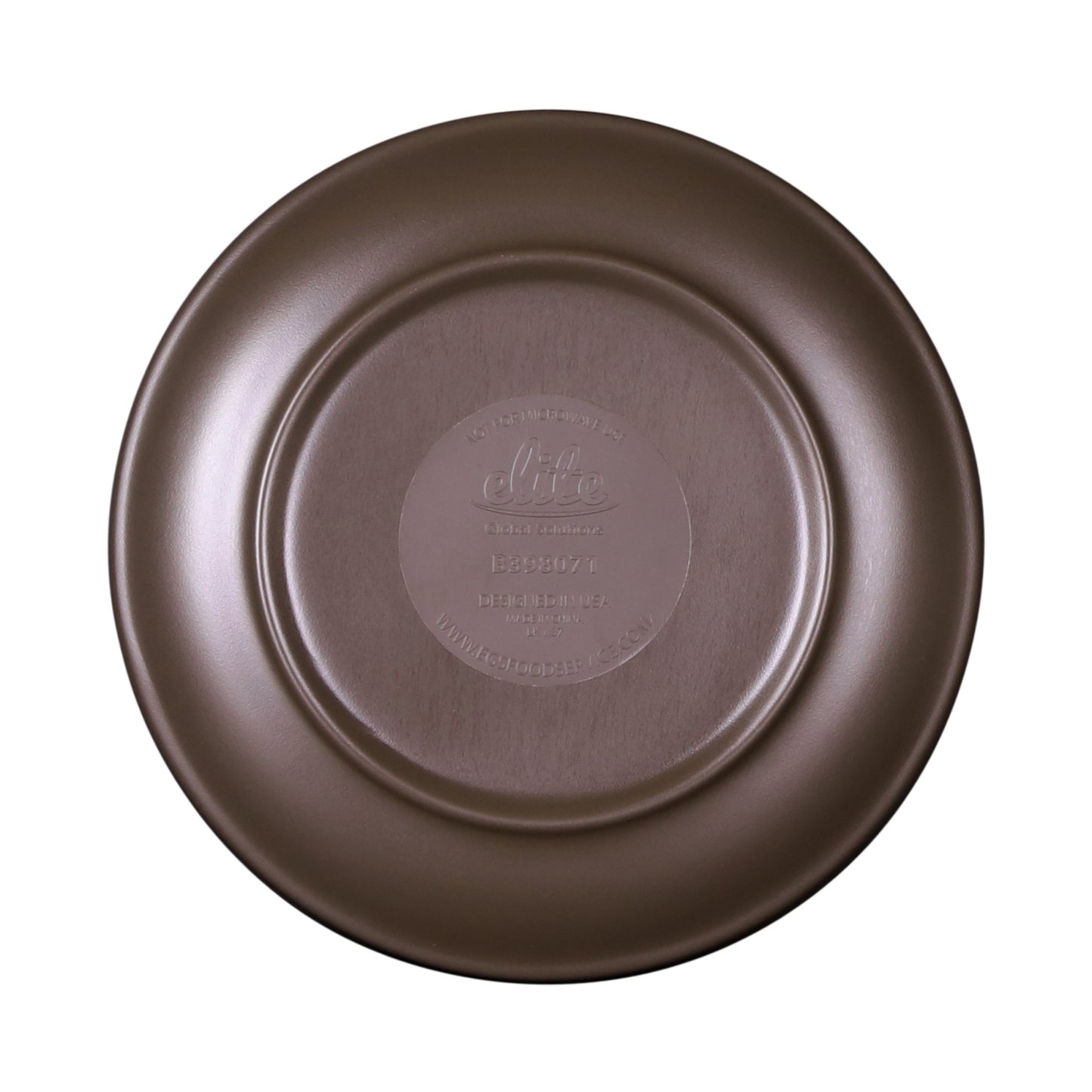 Melamine Round Coupe Plate - Stardust White