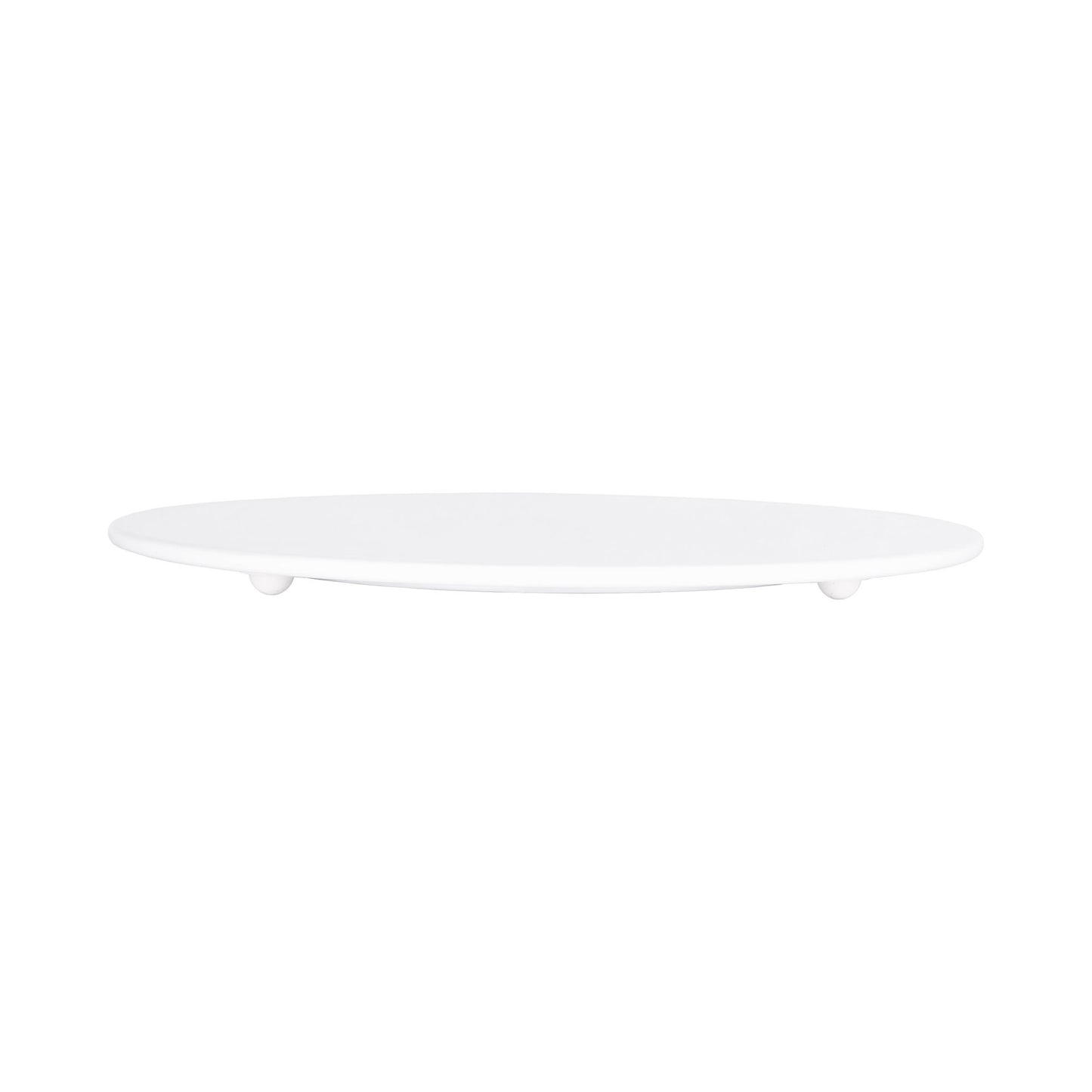 Melamine Round Flat Plate - White