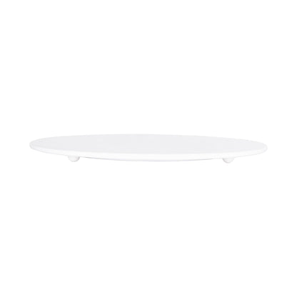 Melamine Round Flat Plate - White