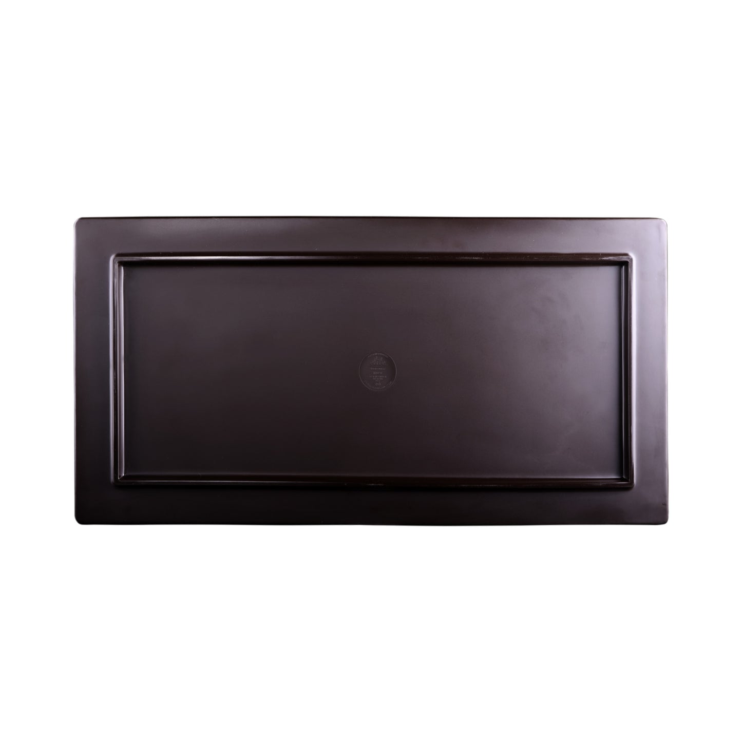 Melamine Rectangular Faux Wood - Hickory Wood