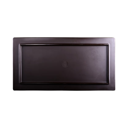 Melamine Rectangular Faux Wood - Hickory Wood