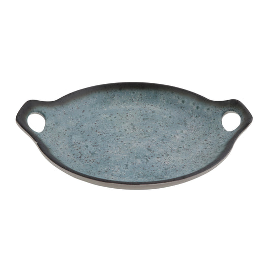 7.75 oz savor robin egg blue melamine mini wok with handles, 9.06"L x 7.75"W x 1.63"H, GET, cheforward