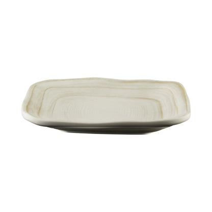 Melamine Irregular Square Plate - Off White Design
