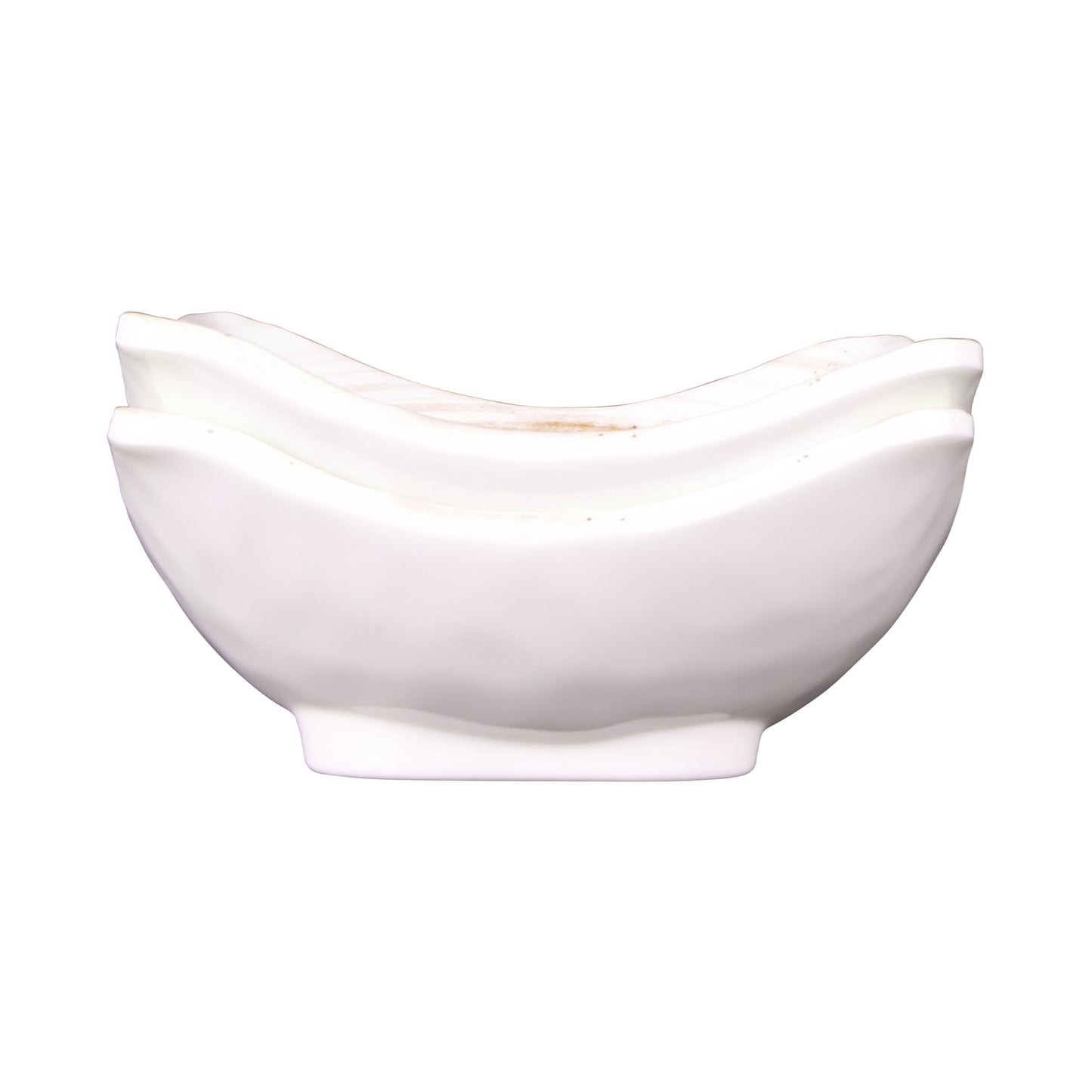 Melamine Square Bowl - Taupe Design
