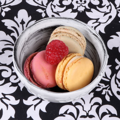 Melamine Round Bowl - Black Design