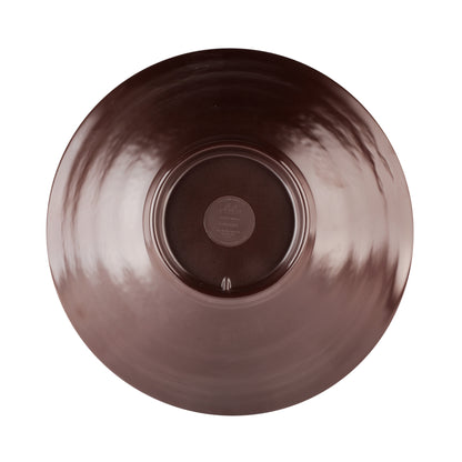 Melamine Bowl - Aubergine Matte Finish Outside/Abyss Gloss Finish Inside