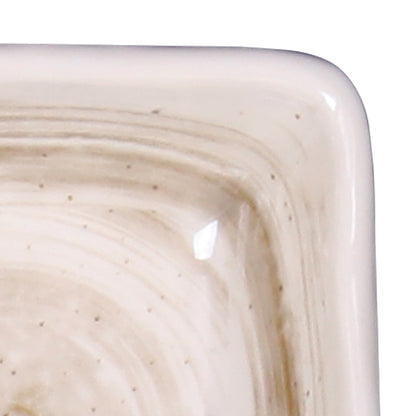 Melamine Square Ramekin - Taupe Design