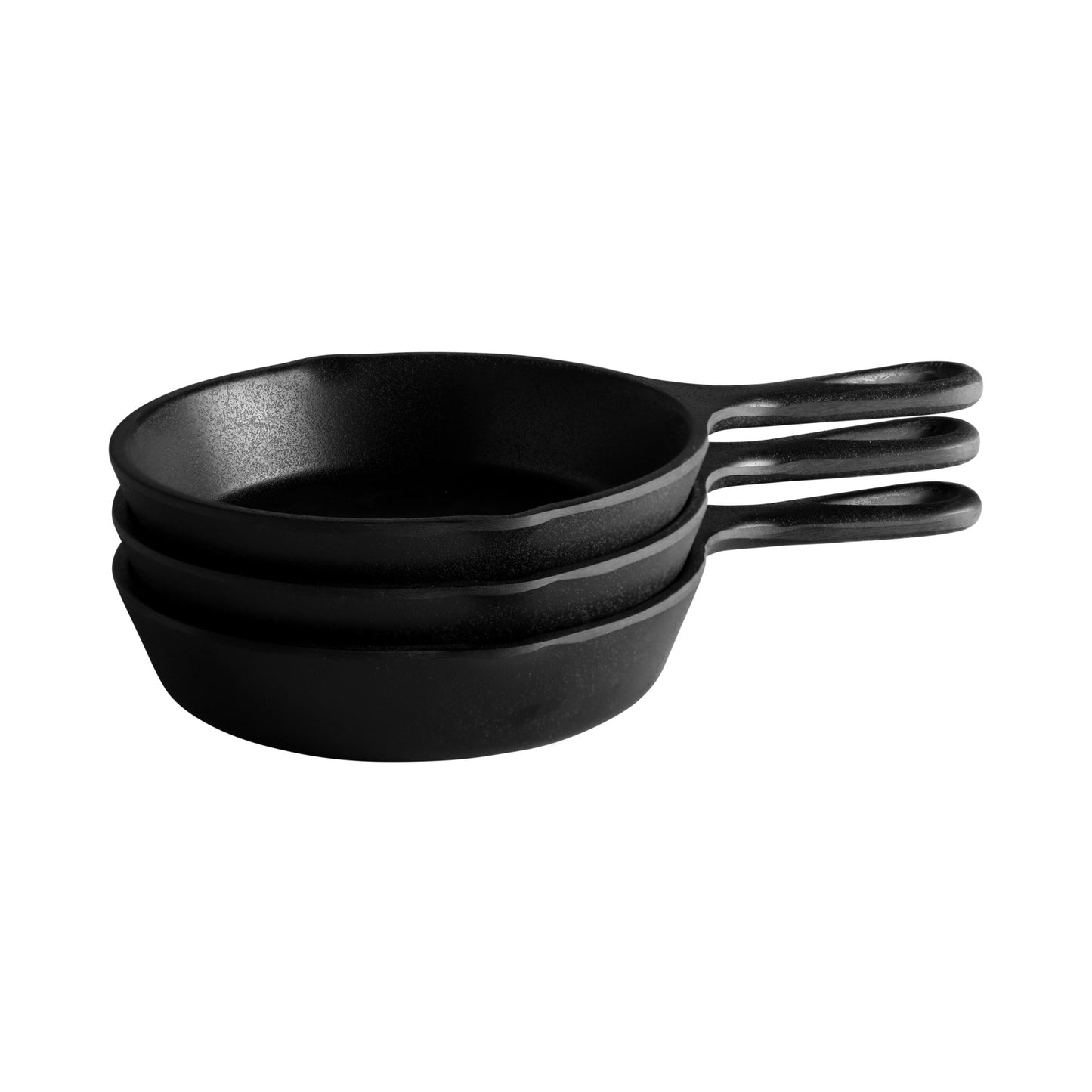 Melamine Faux Cast Iron Fry Pan - Black