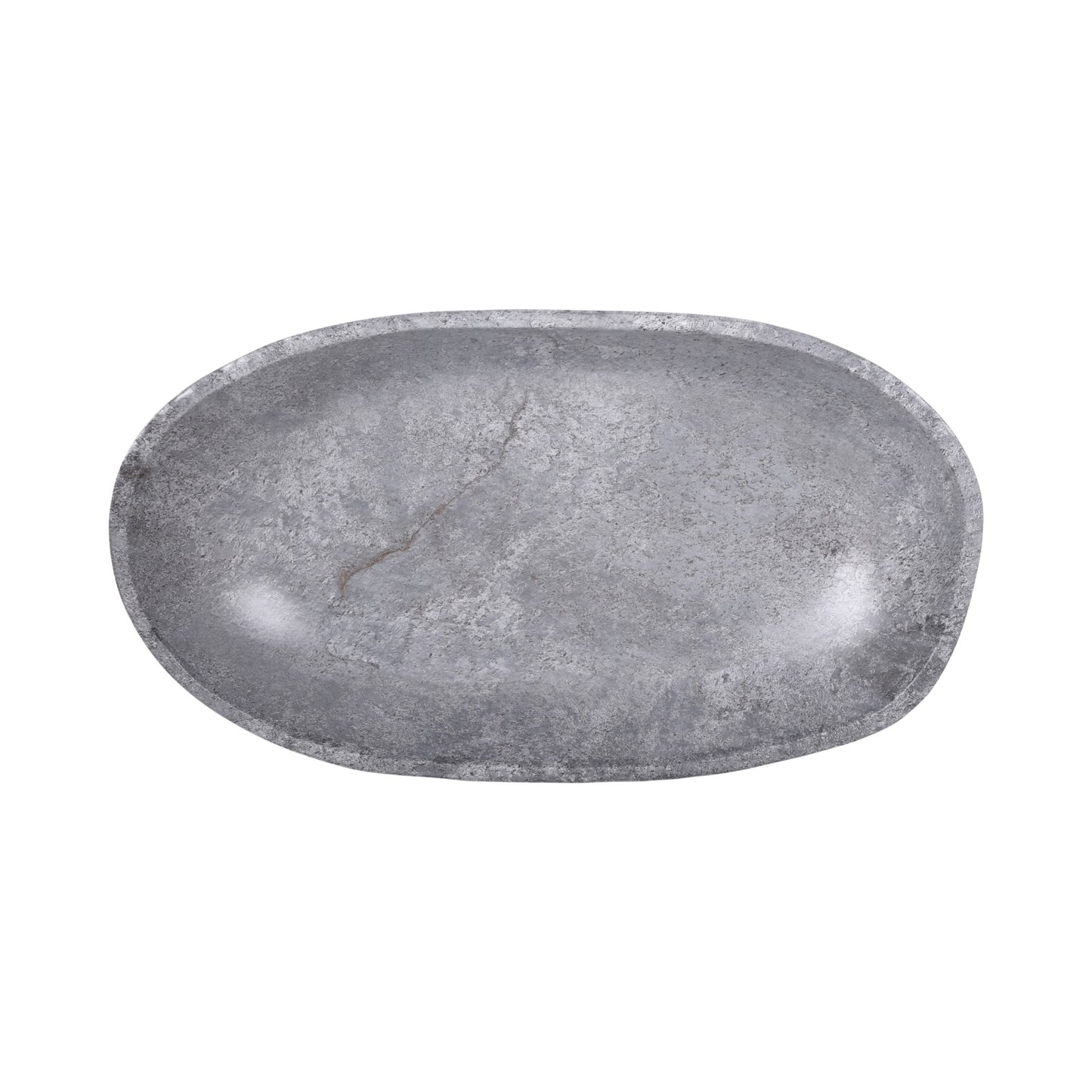 Melamine Oval Bowl - Coal