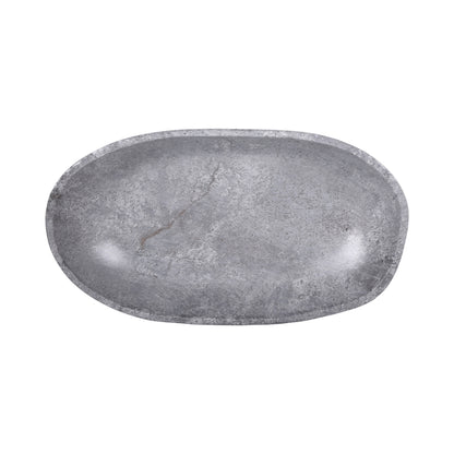 Melamine Oval Bowl - Coal