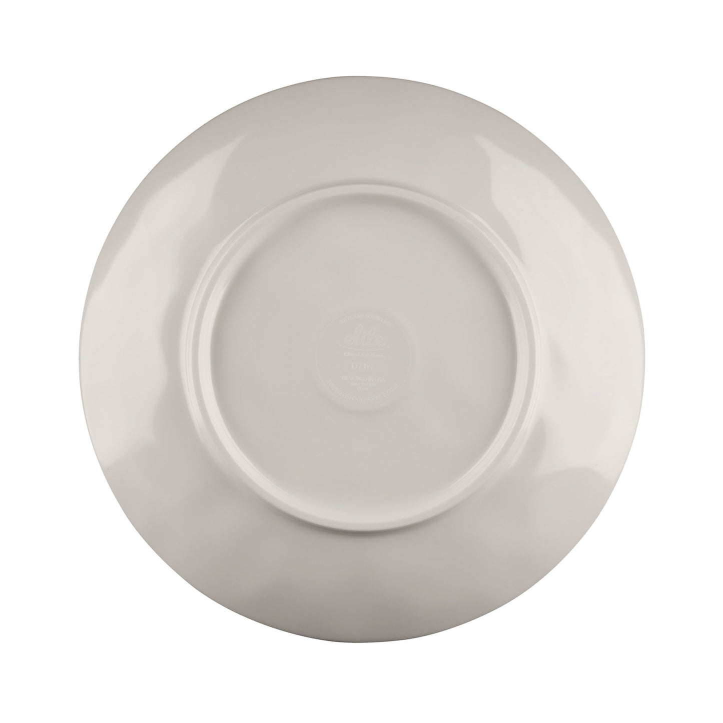Melamine Round Plate - Chocolate Chip
