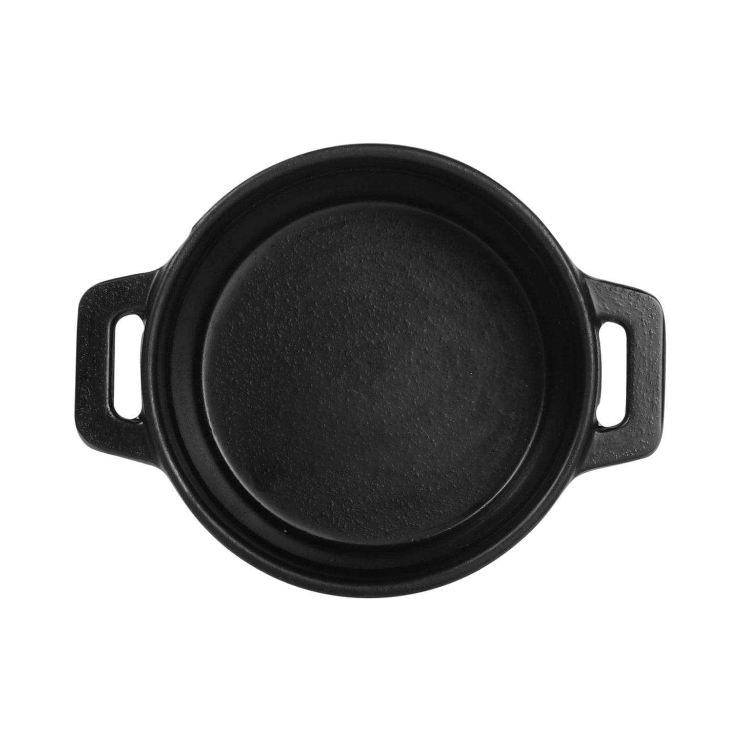 Melamine Mini Pot w/ Lid - Black