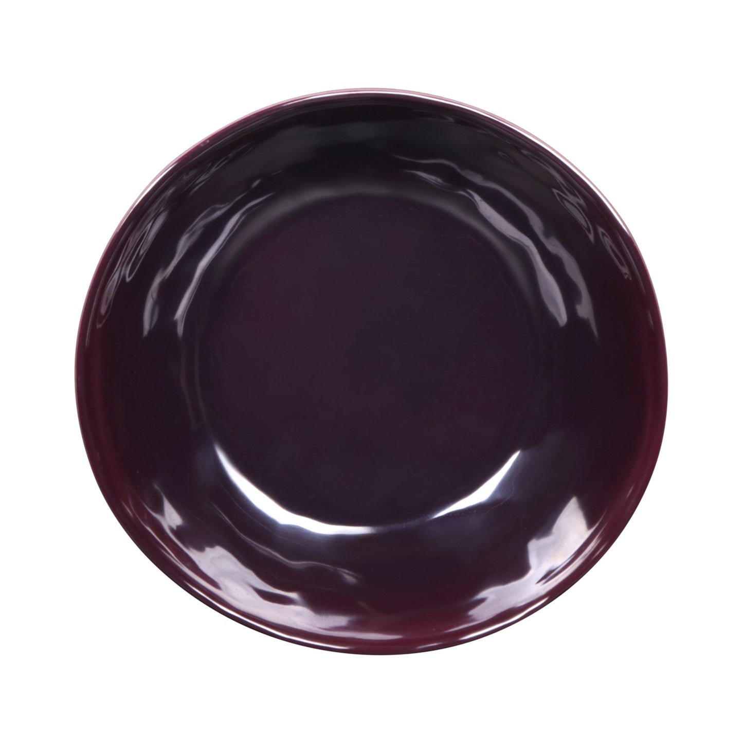 Melamine Irregular Round Bowl - Purple Glaze