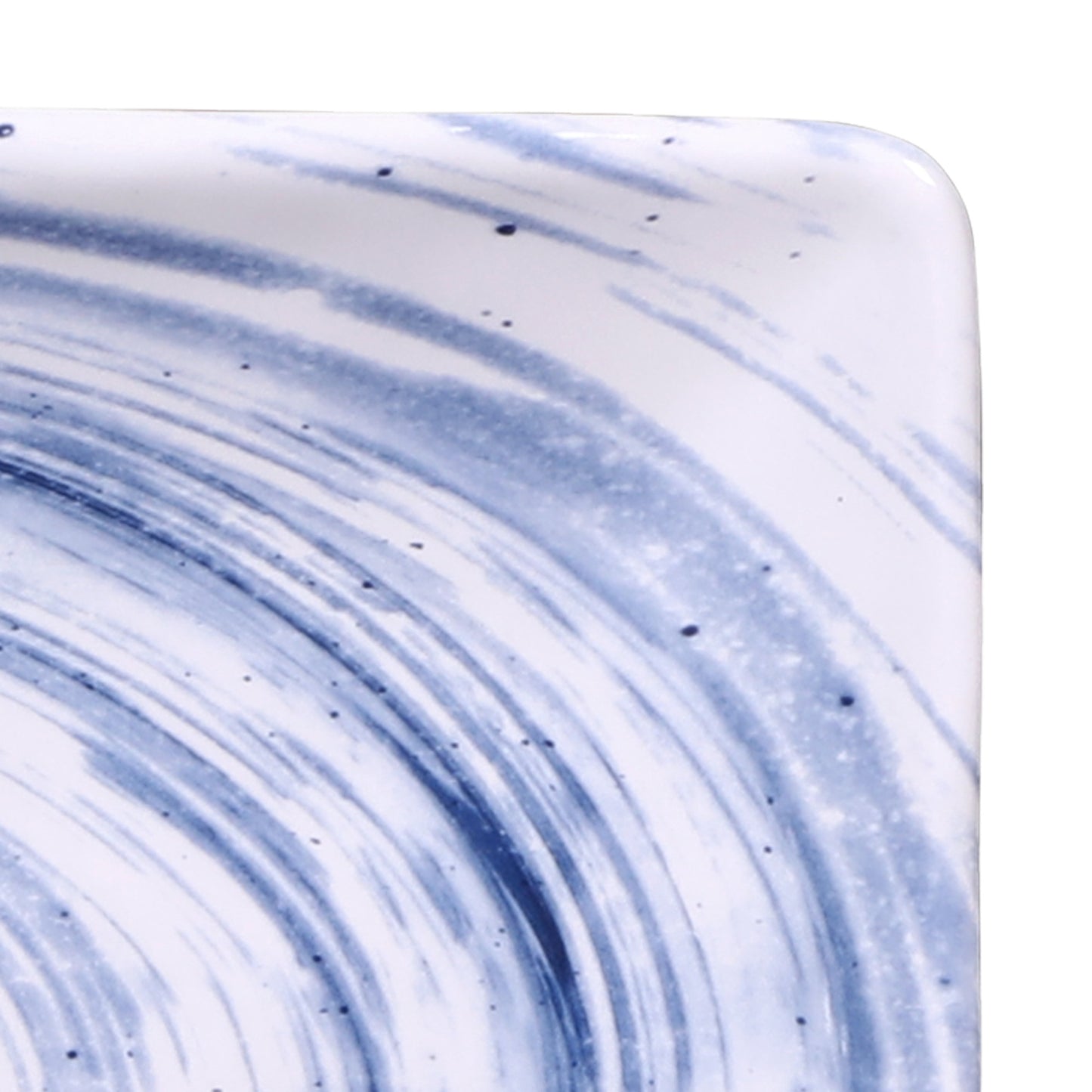 Melamine Rectangular Plate - Navy Design