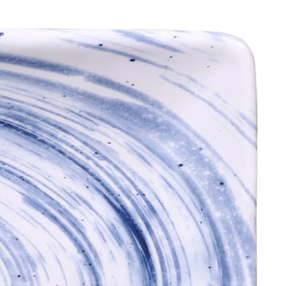 Melamine Rectangular Plate - Navy Design