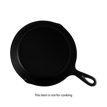 Melamine Faux Cast Iron Fry Pan - Black
