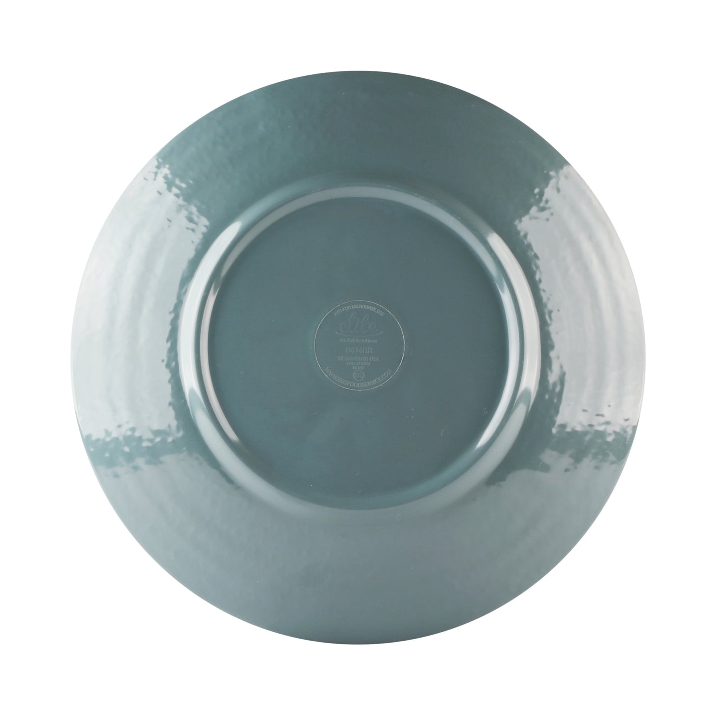 Melamine Round Pebble Plate - Abyss