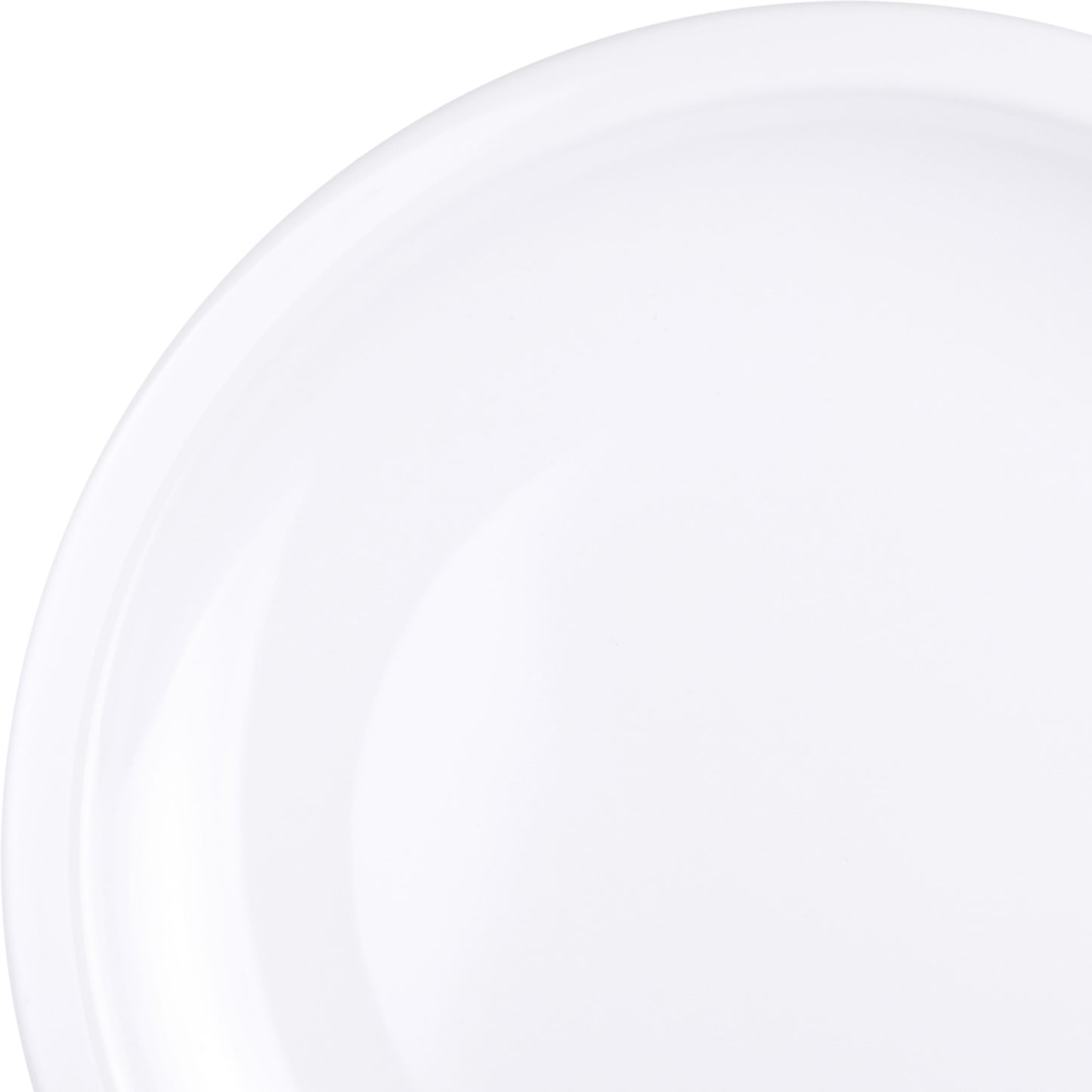 Melamine Round Coupe Platter - White