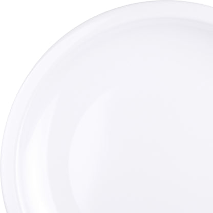 Melamine Round Coupe Platter - White