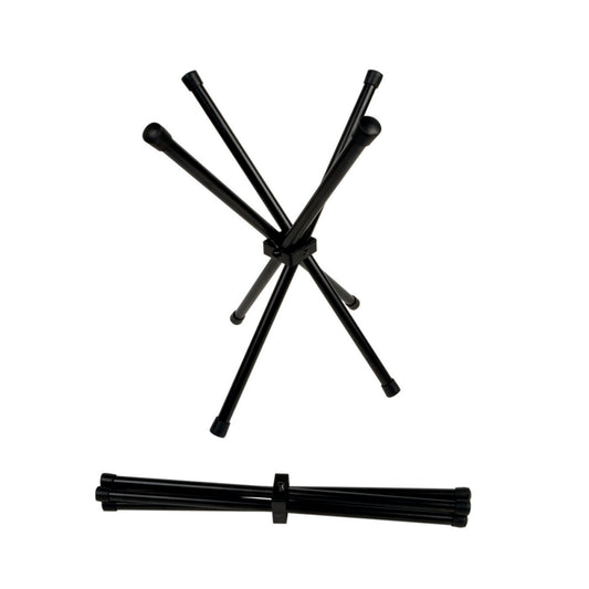 16" Black, Powder Coated Aluminum, Folding Chopsticks Stand