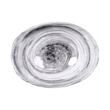 Melamine Oval Bowl - Black Design