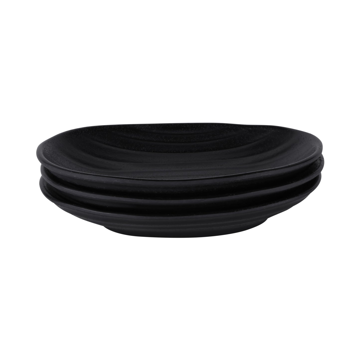 Melamine Deep Oval Plate - Black