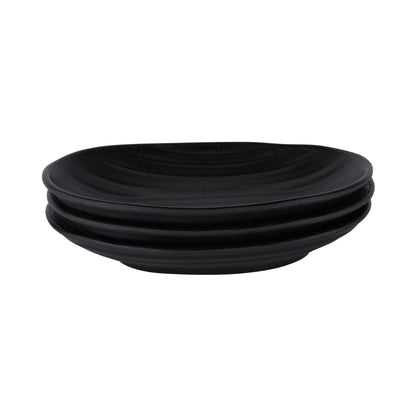 Melamine Deep Oval Plate - Black