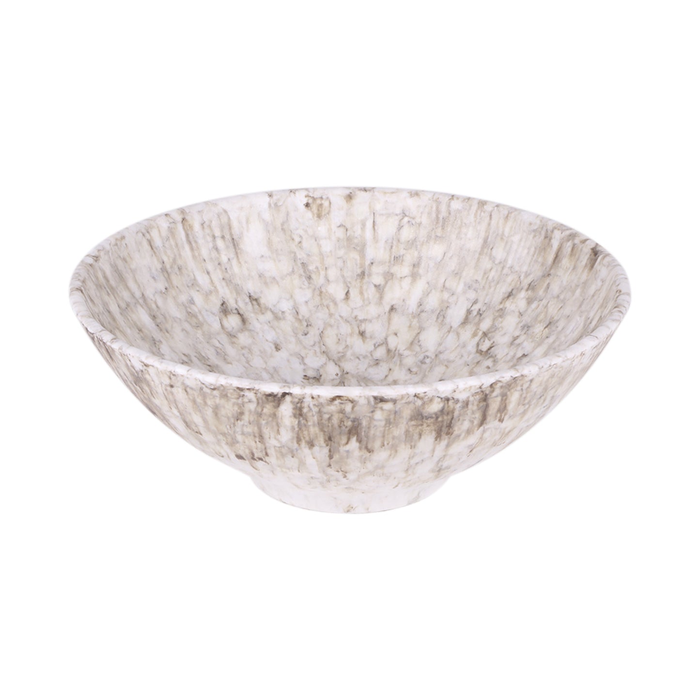 Melamine Round Bowl - Brown Marble