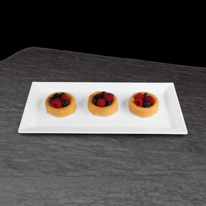 Melamine Rectangular Serving Platter - White