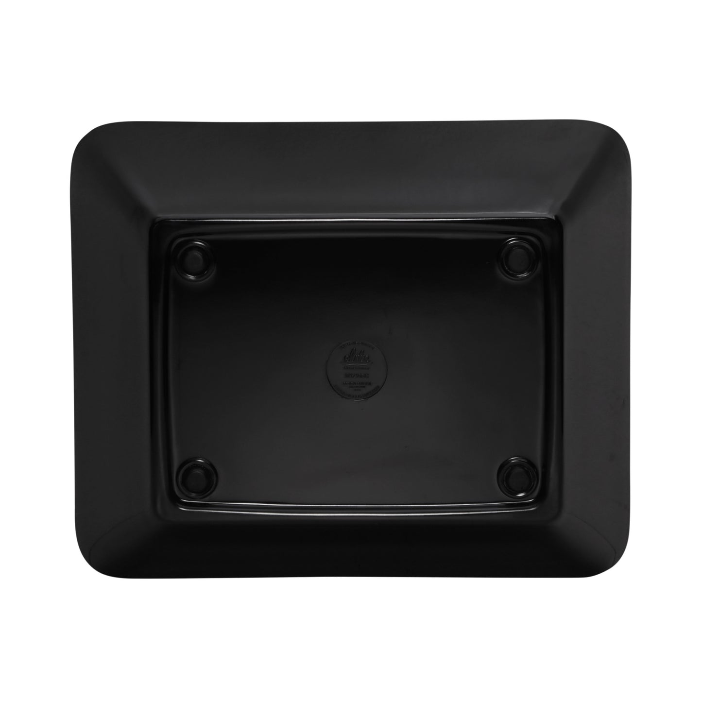 Melamine Rectangular Bowl - Black