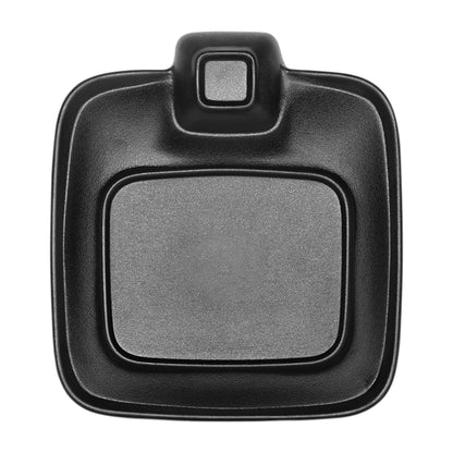 Melamine Square Chip & Dip Plate - Black
