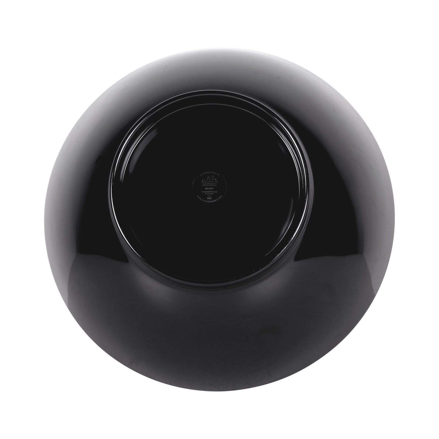 Melamine Round Bowl - Black