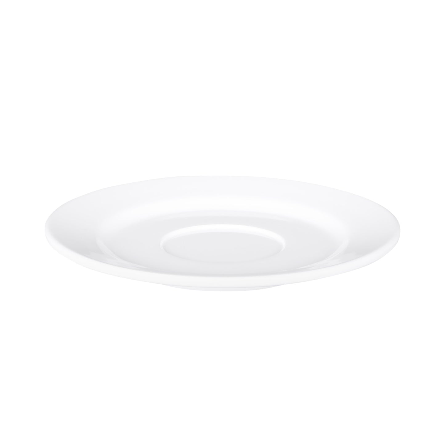 Melamine Single Well Saucer - White
