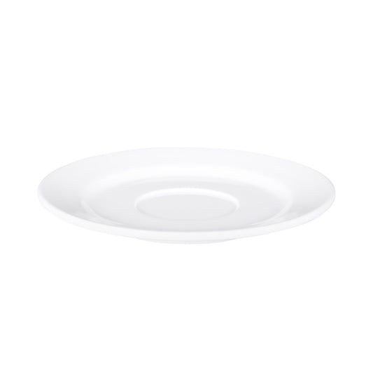 Melamine Single Well Saucer - White