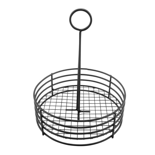 Round Stainless Steel Condiment Caddy