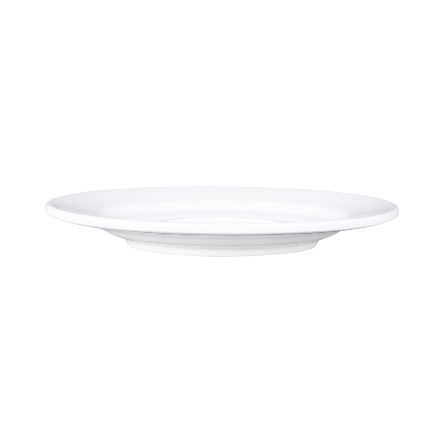 Melamine Single Well Saucer - White