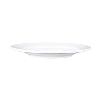 Melamine Single Well Saucer - White