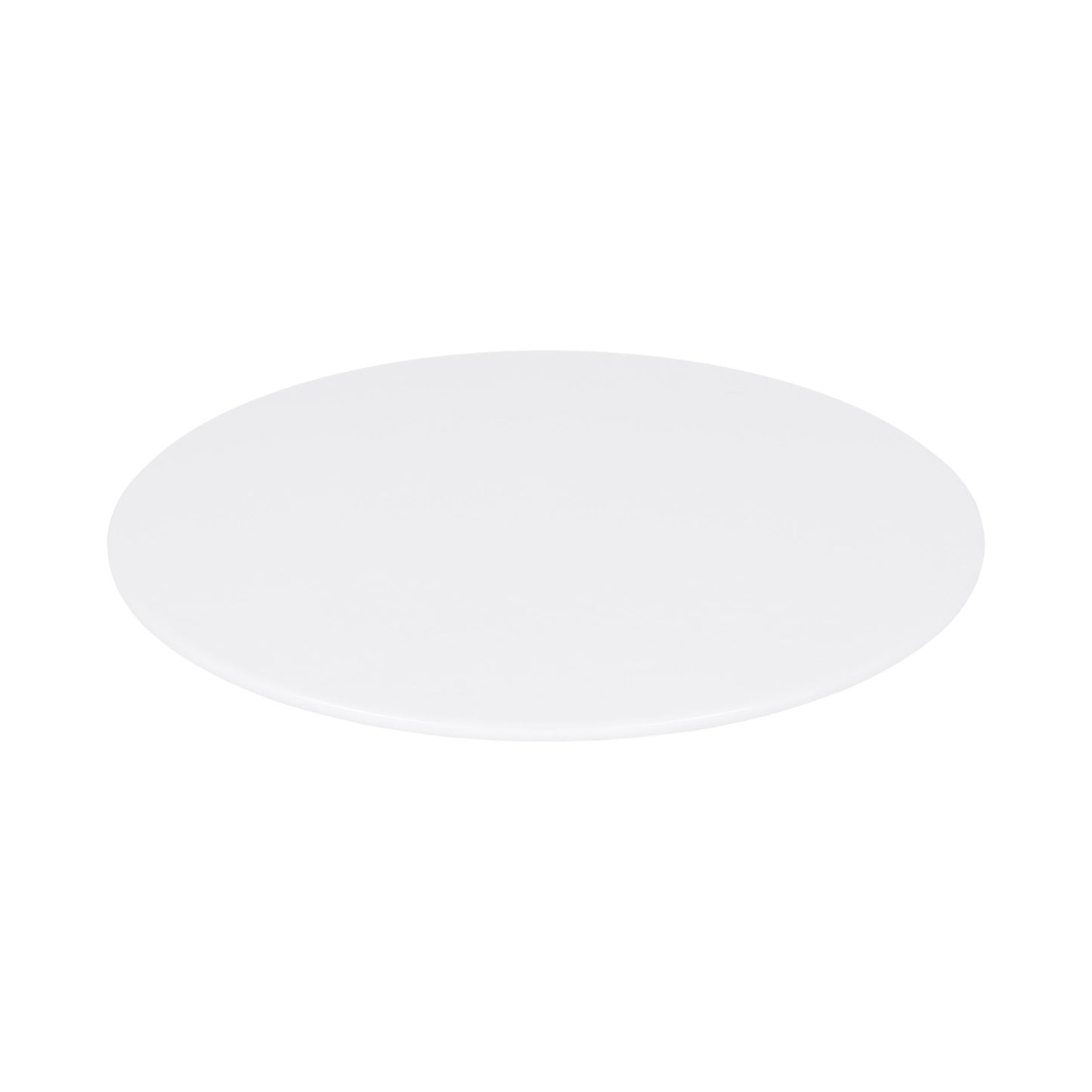 Melamine Round Flat Plate - White