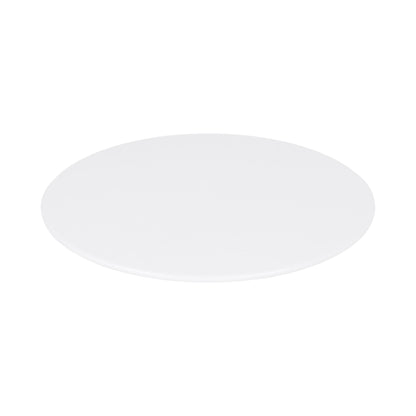 Melamine Round Flat Plate - White