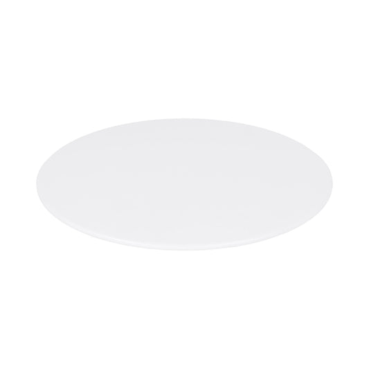 Melamine Round Flat Plate - White