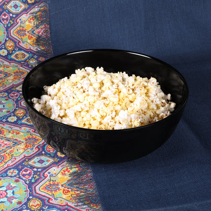 Melamine Medium Round Bowl - Black
