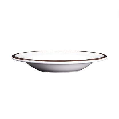 Melamine Round Crackle Pasta/Soup Bowl - White